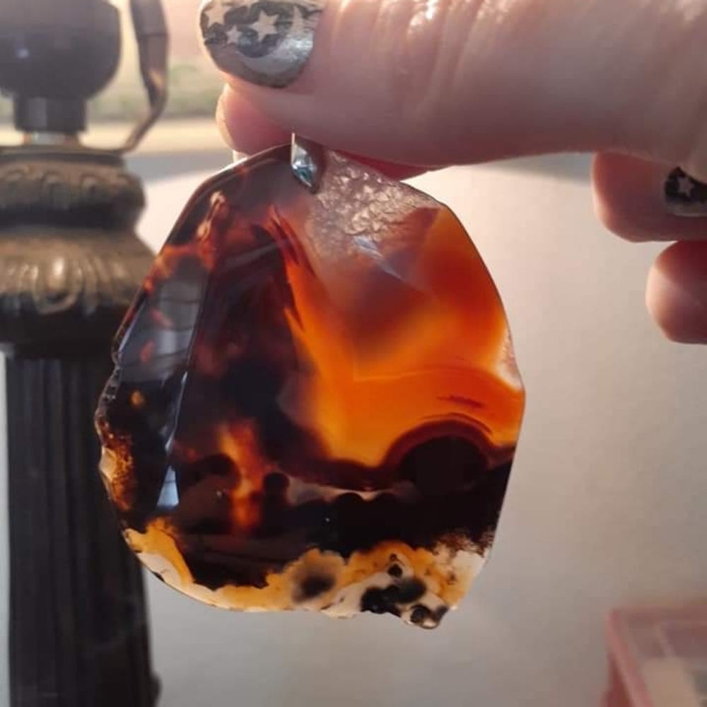 Agate Slab charm - Picture 2 of 2